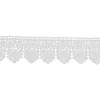 White lace trim decorative fabric, DIY hand-embroidered accessories, home clothing sewing materials Item Picture